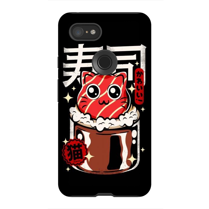 Pixel 3XL StrongFit Neko Sushi Cat by LM2Kone