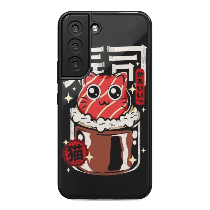 Galaxy S22 StrongFit Neko Sushi Cat by LM2Kone