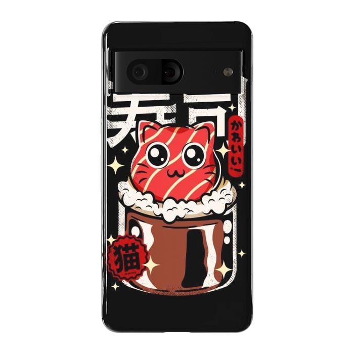 Pixel 7 StrongFit Neko Sushi Cat by LM2Kone