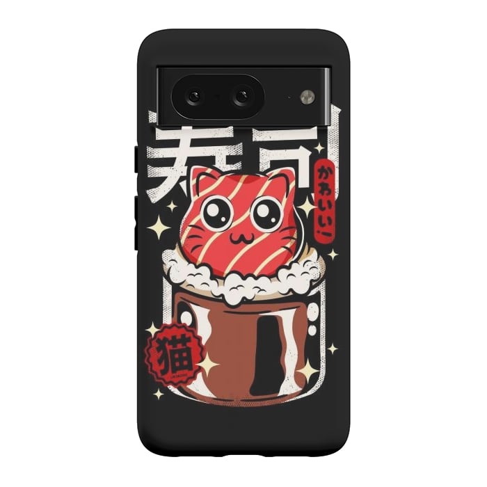 Pixel 8 StrongFit Neko Sushi Cat by LM2Kone