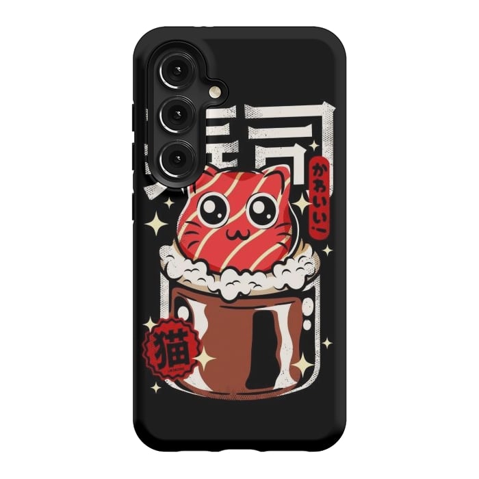 Galaxy S24 StrongFit Neko Sushi Cat by LM2Kone