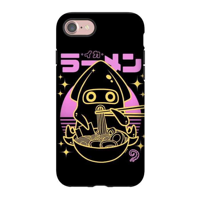 iPhone 7 StrongFit Squid Ramen Sunset Neon by LM2Kone