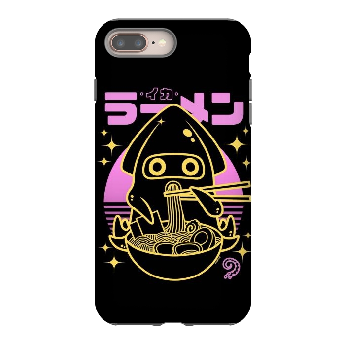 iPhone 7 plus StrongFit Squid Ramen Sunset Neon by LM2Kone