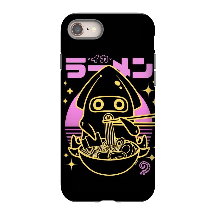 iPhone 8 StrongFit Squid Ramen Sunset Neon by LM2Kone