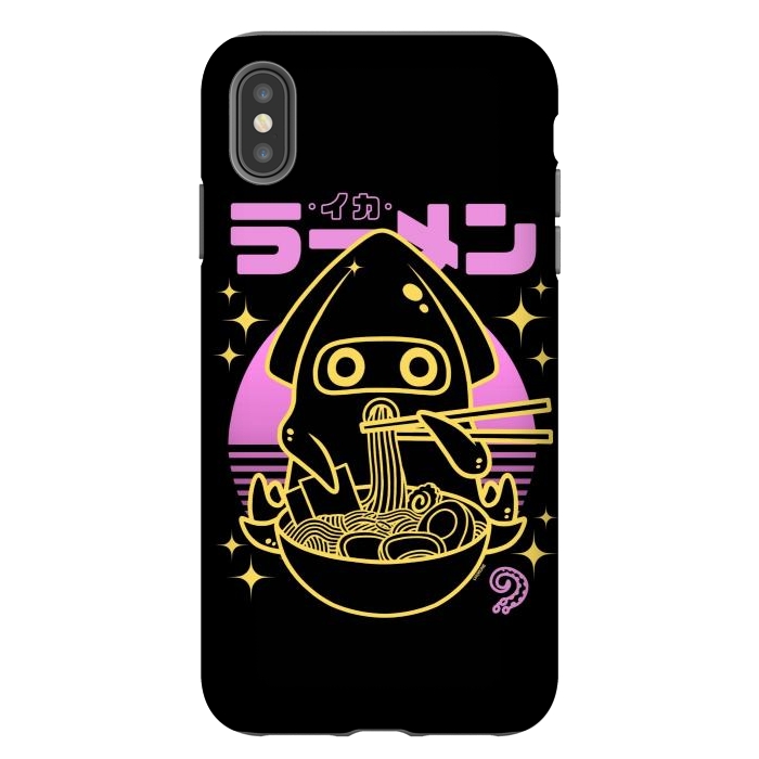 iPhone Xs Max StrongFit Squid Ramen Sunset Neon by LM2Kone