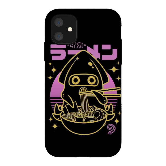 iPhone 11 StrongFit Squid Ramen Sunset Neon by LM2Kone