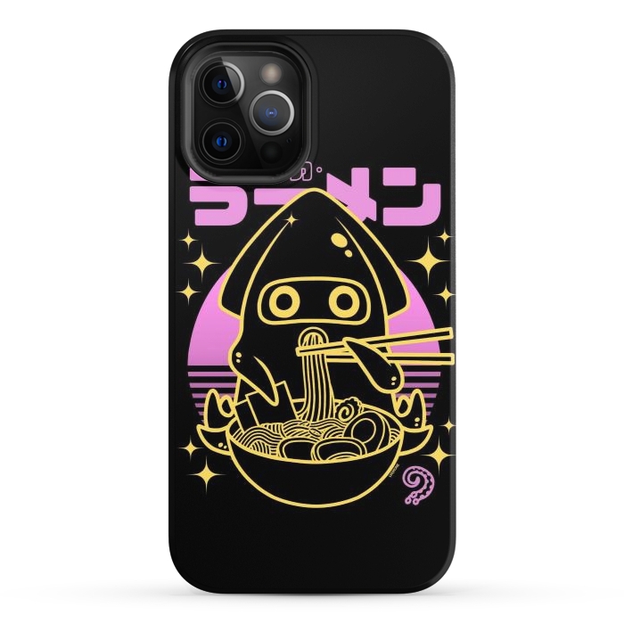 iPhone 12 Pro StrongFit Squid Ramen Sunset Neon by LM2Kone
