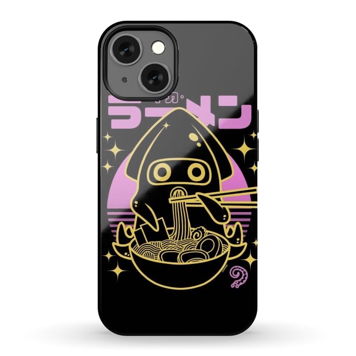 iPhone 13 StrongFit Squid Ramen Sunset Neon by LM2Kone