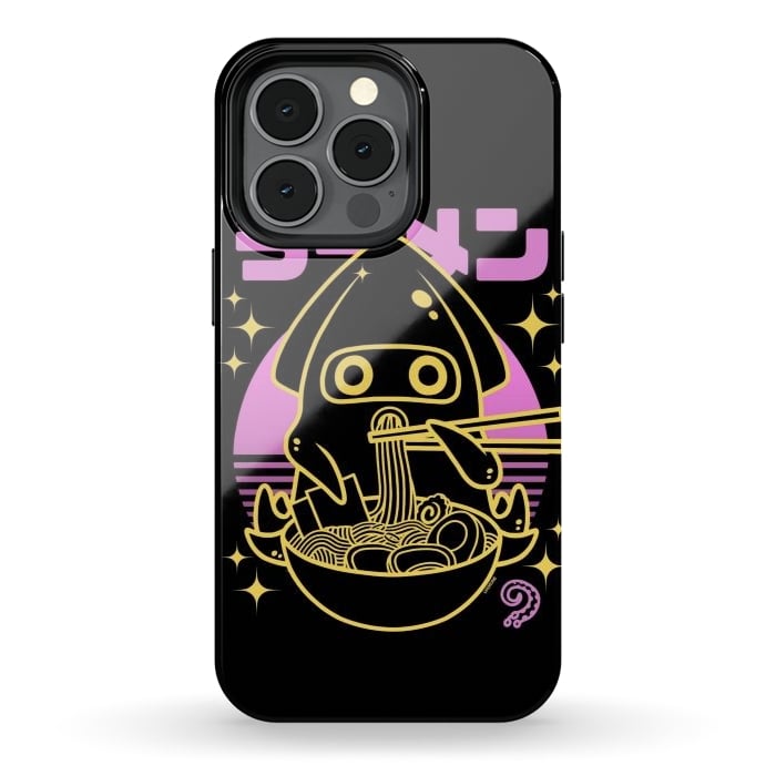iPhone 13 pro StrongFit Squid Ramen Sunset Neon by LM2Kone