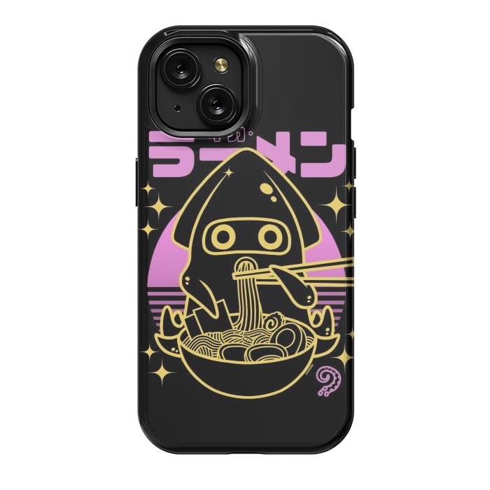 iPhone 15 StrongFit Squid Ramen Sunset Neon by LM2Kone