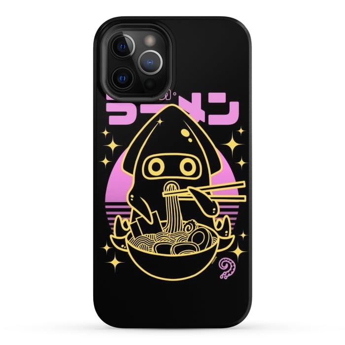 iPhone 12 Pro Max StrongFit Squid Ramen Sunset Neon by LM2Kone
