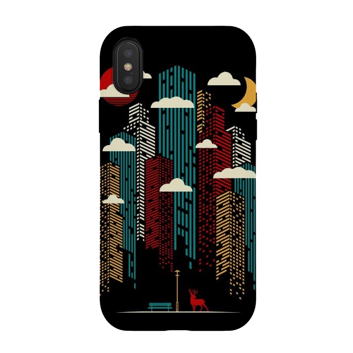 iPhone Xs / X StrongFit Modern Urban Retro by LM2Kone