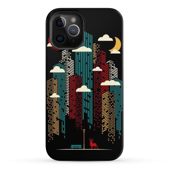 iPhone 12 Pro Max StrongFit Modern Urban Retro by LM2Kone