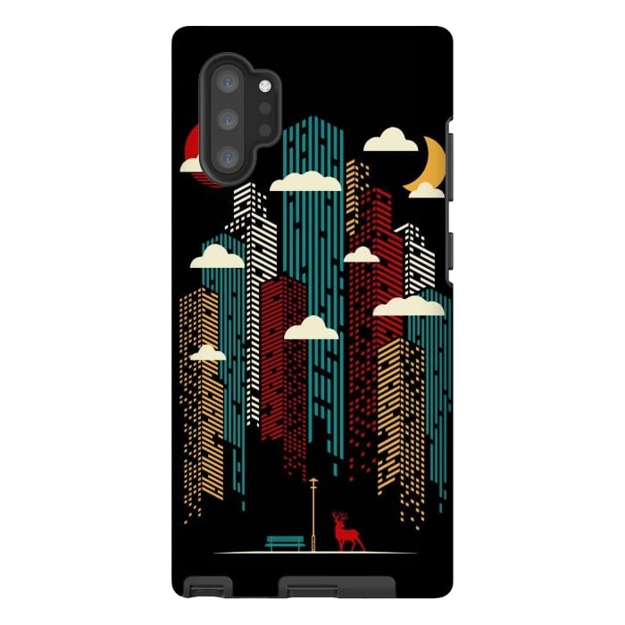 Galaxy Note 10 plus StrongFit Modern Urban Retro by LM2Kone