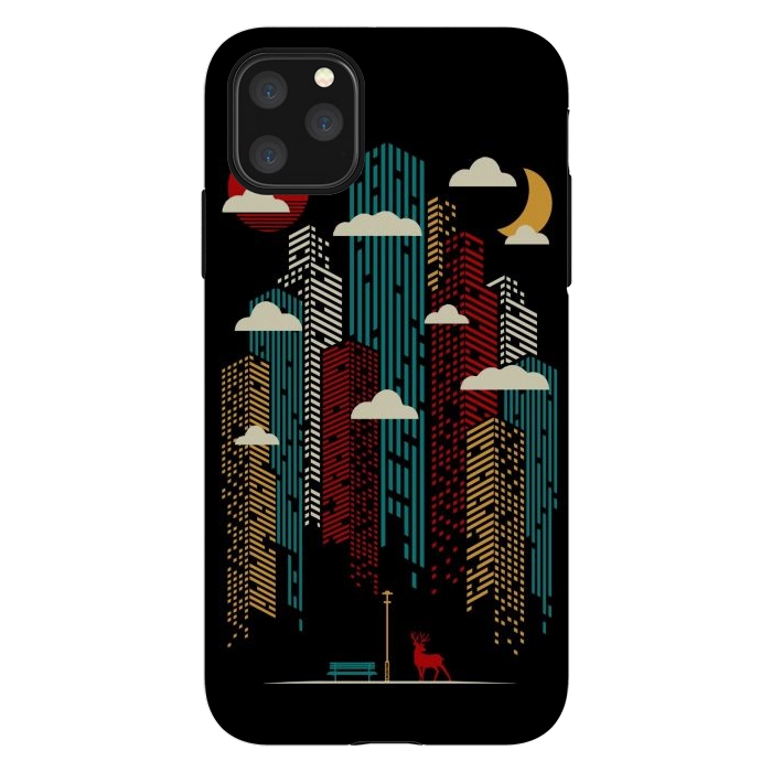 iPhone 11 Pro Max StrongFit Modern Urban Retro by LM2Kone