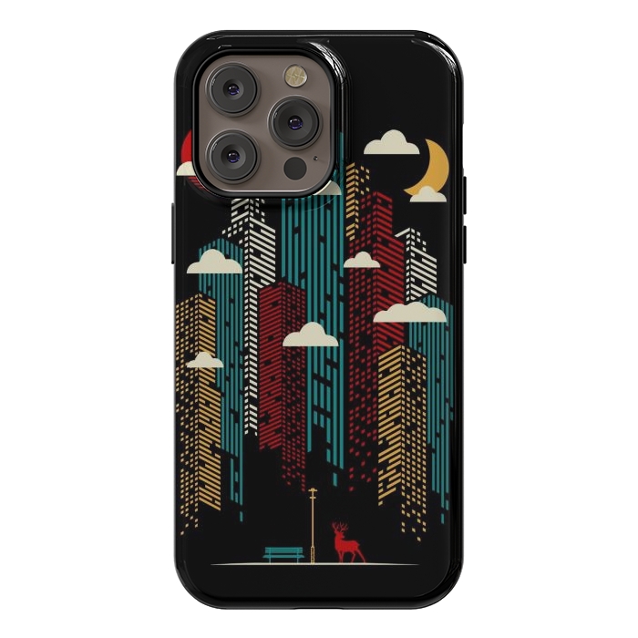 iPhone 14 Pro max StrongFit Modern Urban Retro by LM2Kone