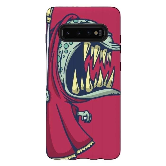 Galaxy S10 plus StrongFit Death monster by Manuvila