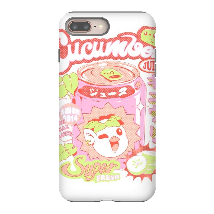 iPhone 7 plus StrongFit Cucumber Juice by Ilustrata