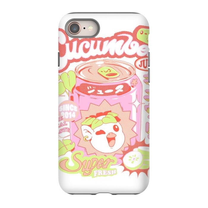 iPhone SE StrongFit Cucumber Juice by Ilustrata