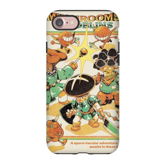 iPhone 7 StrongFit Mushrooms and Goblins by Ilustrata