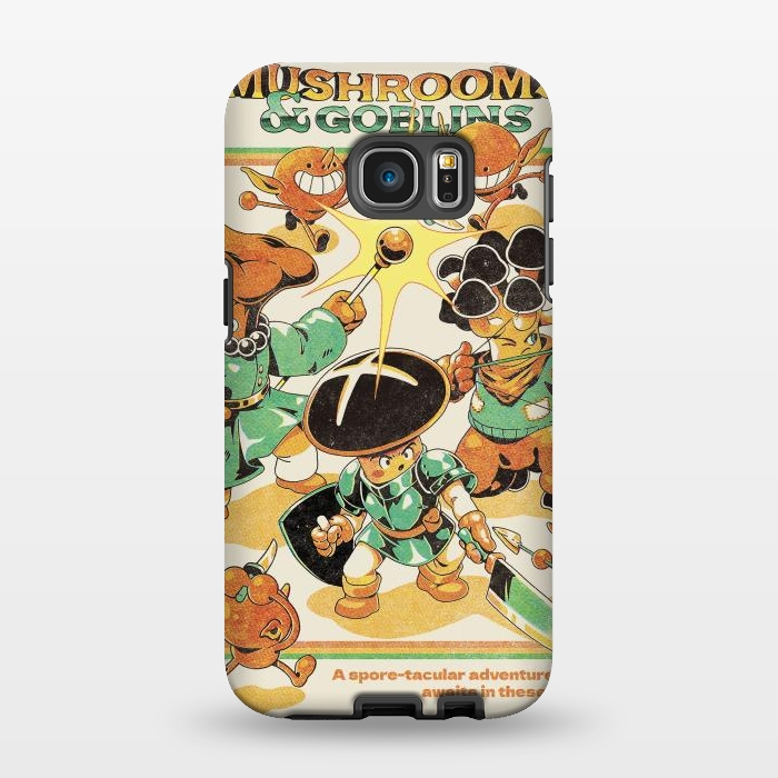 Galaxy S7 EDGE StrongFit Mushrooms and Goblins by Ilustrata