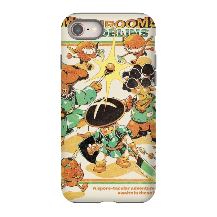 iPhone 8 StrongFit Mushrooms and Goblins by Ilustrata