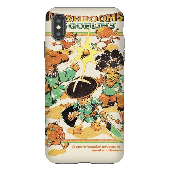 iPhone Xs Max StrongFit Mushrooms and Goblins by Ilustrata