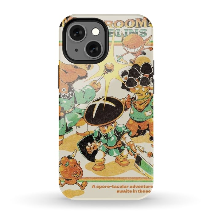 iPhone 12 mini StrongFit Mushrooms and Goblins by Ilustrata