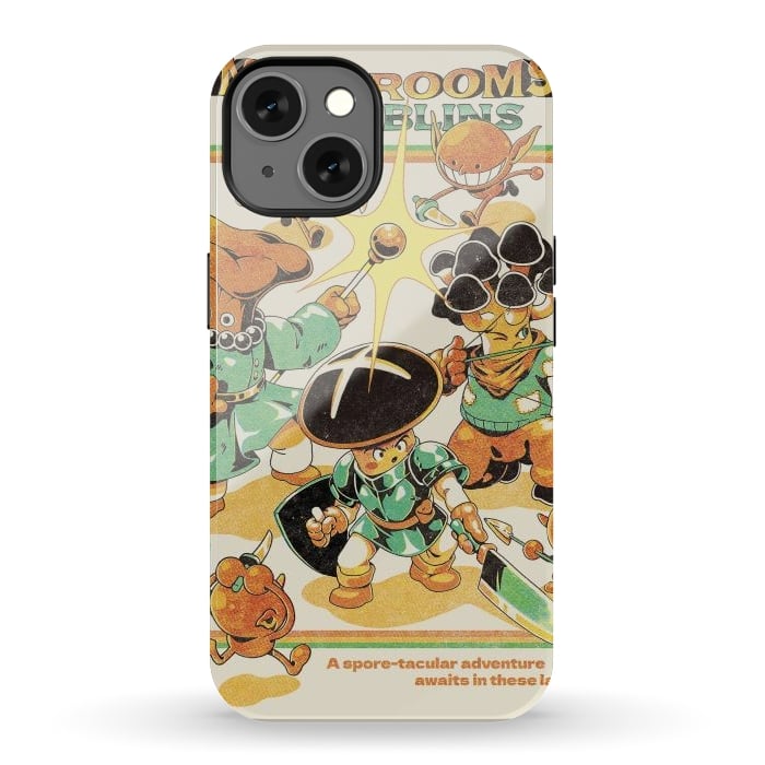 iPhone 13 StrongFit Mushrooms and Goblins by Ilustrata