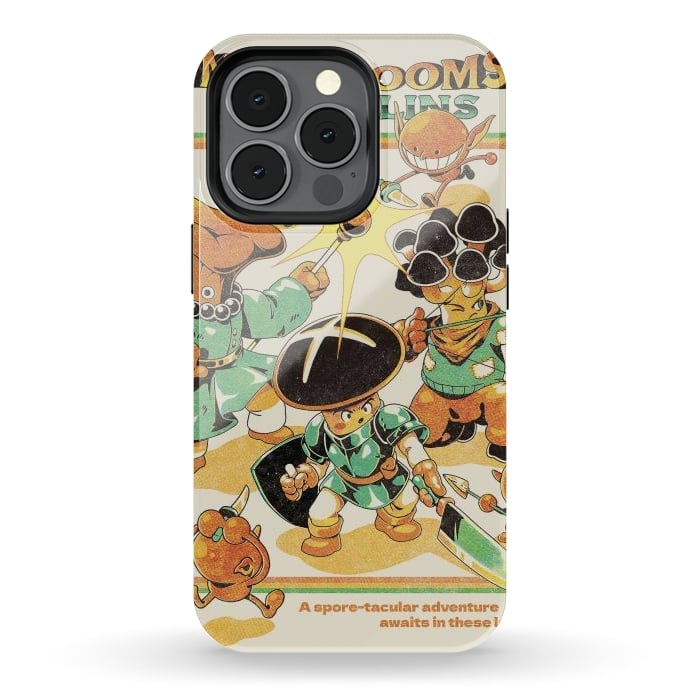 iPhone 13 pro StrongFit Mushrooms and Goblins by Ilustrata