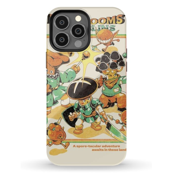 iPhone 13 Pro Max StrongFit Mushrooms and Goblins by Ilustrata