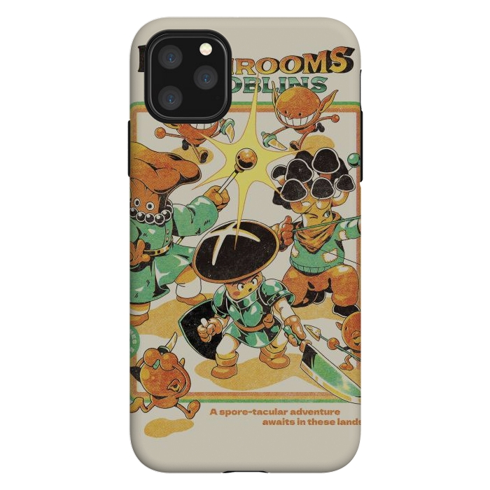 iPhone 11 Pro Max StrongFit Mushrooms and Goblins by Ilustrata