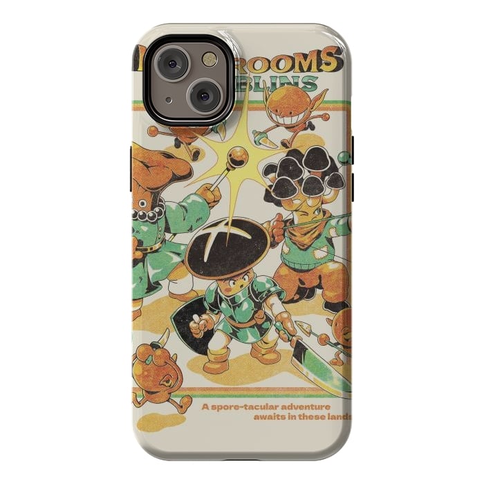 iPhone 14 Plus StrongFit Mushrooms and Goblins by Ilustrata