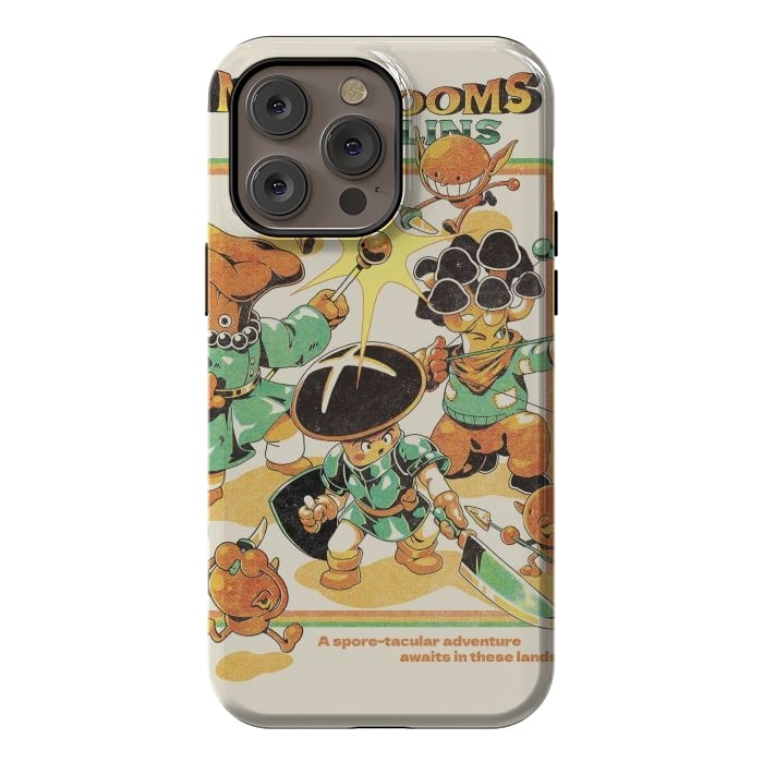 iPhone 14 Pro max StrongFit Mushrooms and Goblins by Ilustrata