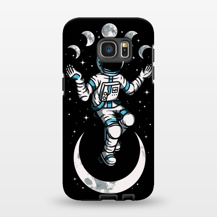 Galaxy S7 EDGE StrongFit Moono Cycle Astronaut by LM2Kone