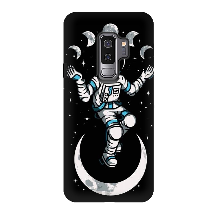Galaxy S9 plus StrongFit Moono Cycle Astronaut by LM2Kone