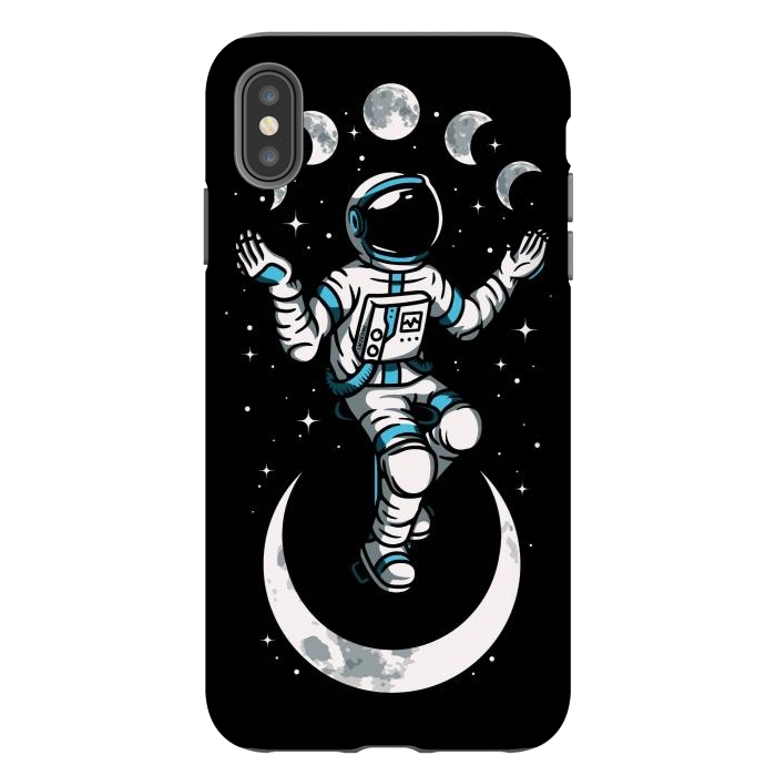 iPhone Xs Max StrongFit Moono Cycle Astronaut by LM2Kone
