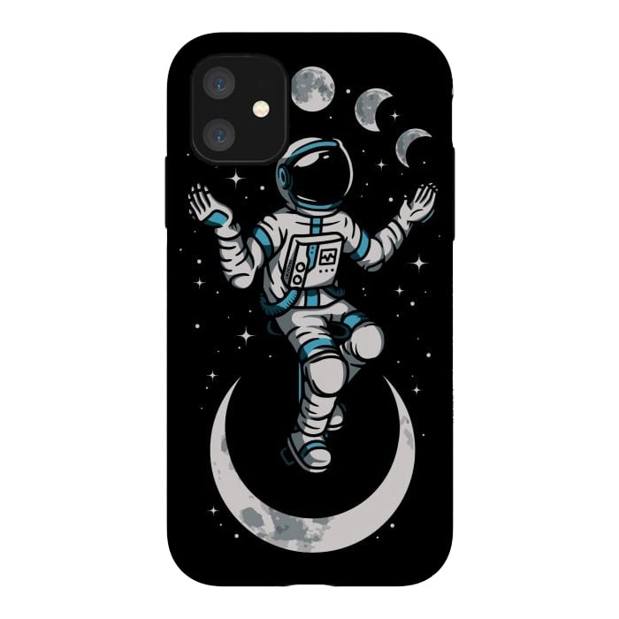 iPhone 11 StrongFit Moono Cycle Astronaut by LM2Kone