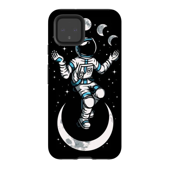 Pixel 4 StrongFit Moono Cycle Astronaut by LM2Kone