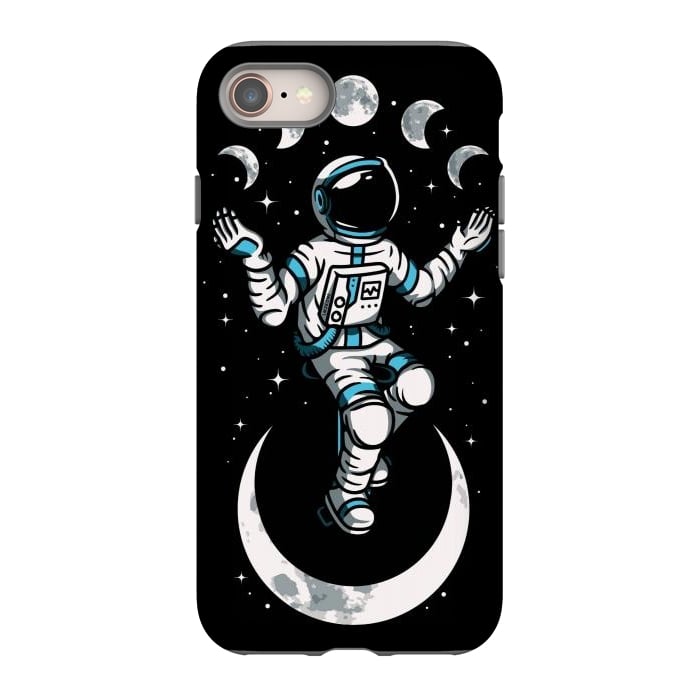 iPhone SE StrongFit Moono Cycle Astronaut by LM2Kone