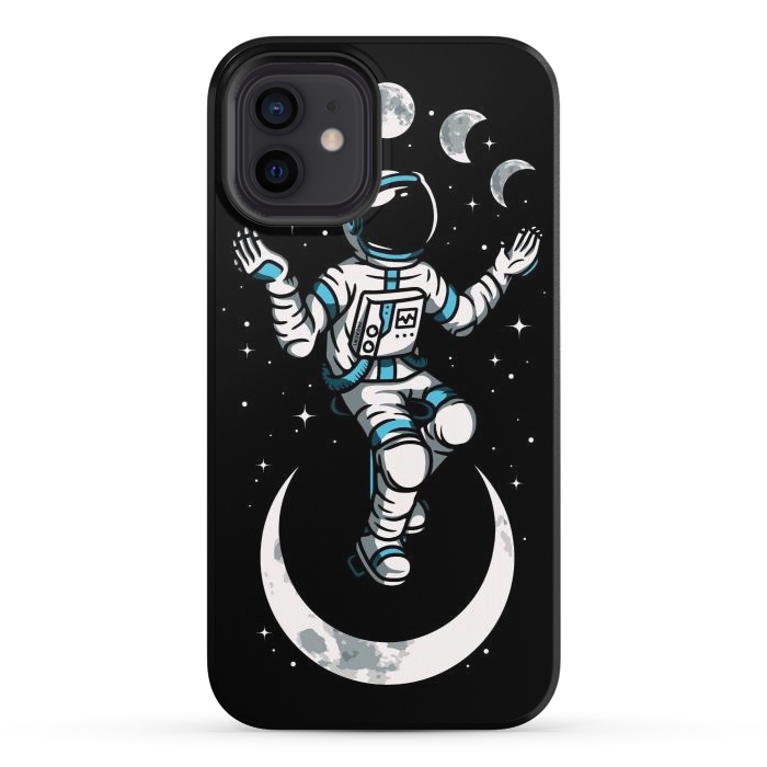 iPhone 12 StrongFit Moono Cycle Astronaut by LM2Kone