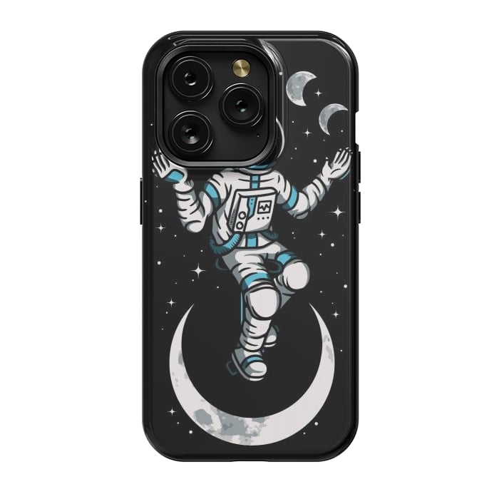 iPhone 15 Pro StrongFit Moono Cycle Astronaut by LM2Kone
