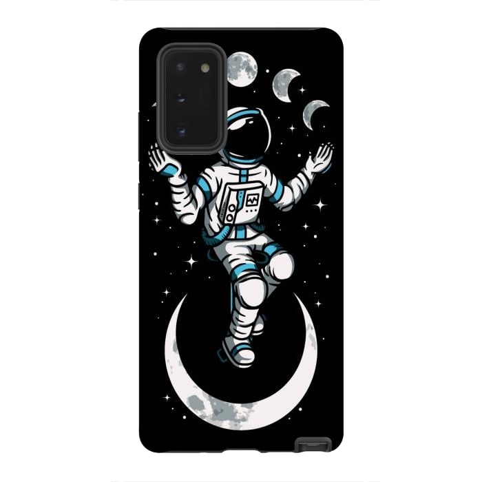 Galaxy Note 20 StrongFit Moono Cycle Astronaut by LM2Kone