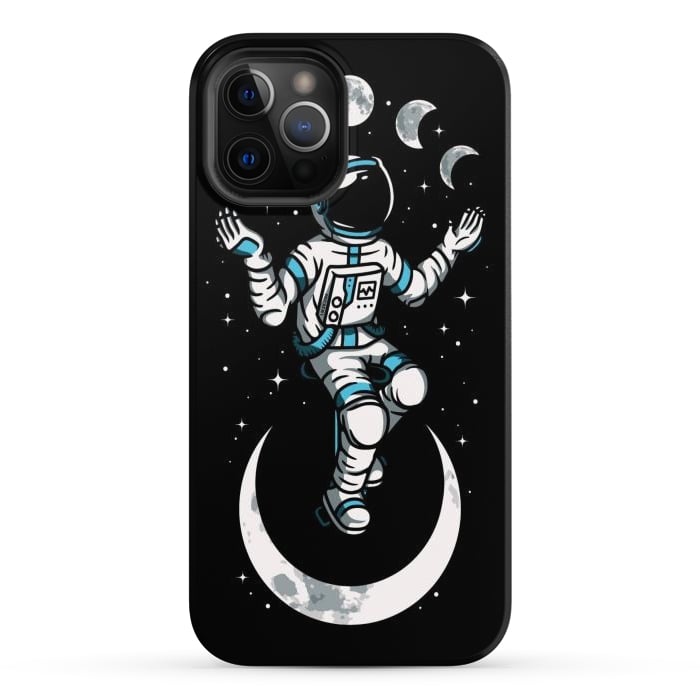 iPhone 12 Pro Max StrongFit Moono Cycle Astronaut by LM2Kone