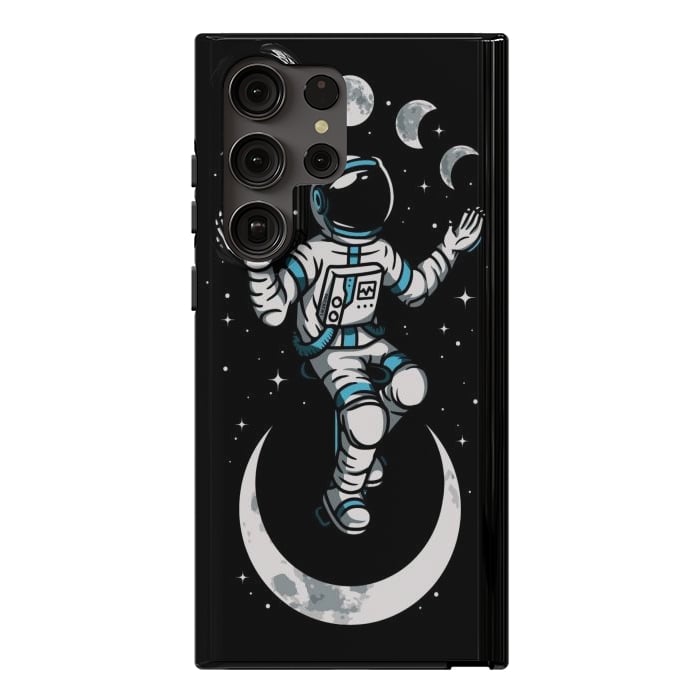 Galaxy S23 Ultra StrongFit Moono Cycle Astronaut by LM2Kone