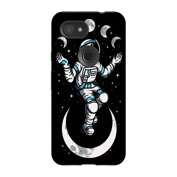 Pixel 3A StrongFit Moono Cycle Astronaut by LM2Kone
