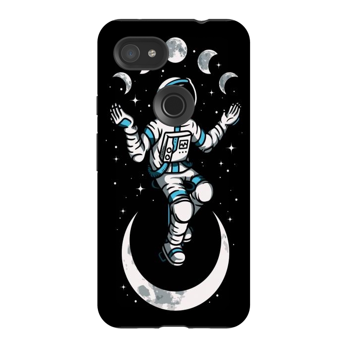 Pixel 3AXL StrongFit Moono Cycle Astronaut by LM2Kone