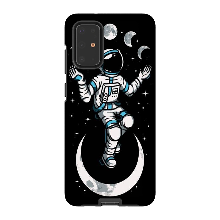 Galaxy S20 Plus StrongFit Moono Cycle Astronaut by LM2Kone