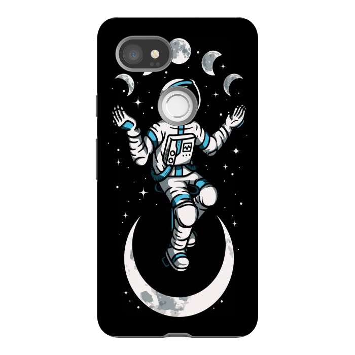 Pixel 2XL StrongFit Moono Cycle Astronaut by LM2Kone