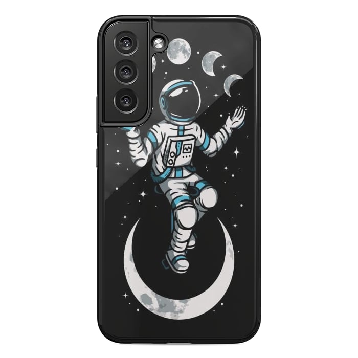 Galaxy S22 plus StrongFit Moono Cycle Astronaut by LM2Kone